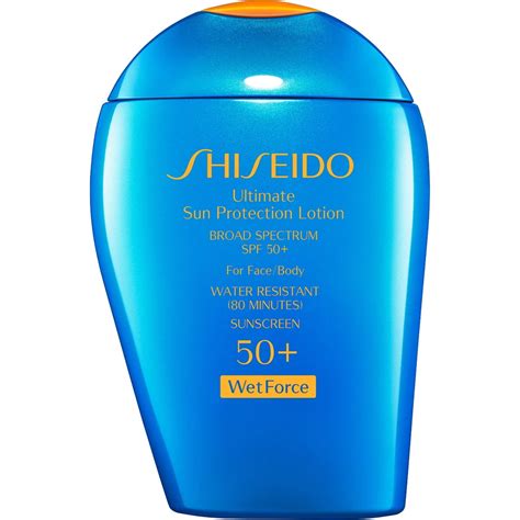 shiseido sunscreen face moisturizer.